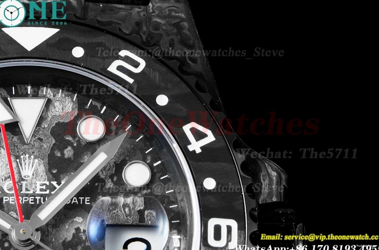 Black NY VR3186 VSF Master II Dial Textured Carbon GMT DIW 1229